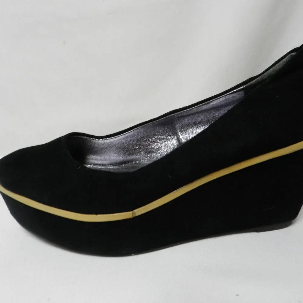 Pilcro & The Letterpress Anthropologie Suede platform wedge heels Size Sz 7